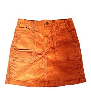 Old Navy Corduroy Mini Skirt Burnt Orange Ladies Size 2